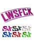 Preview: LWSFCK CURVED XXL AUFKLEBER 40 CM - Sparkle Edition