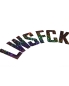 Preview: LWSFCK Curved Aufkleber 18 x 7 cm - Black Sparkle