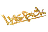 LWSFCK Aufkleber 18 x 6 cm - Gold Sparkle