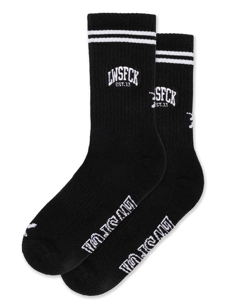 LWSFCK® CREW SOCKS BLACK