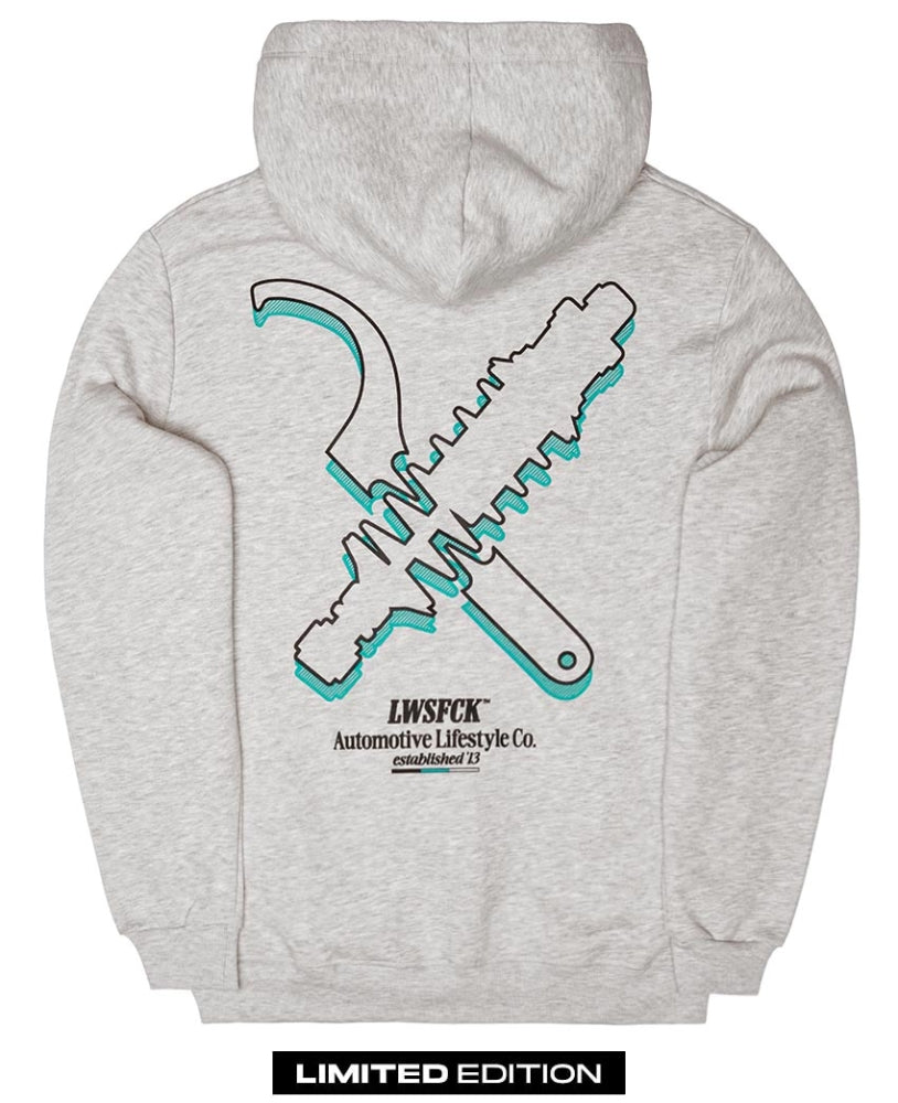 LWSFCK® LIMITED CREW HOODIE GREY