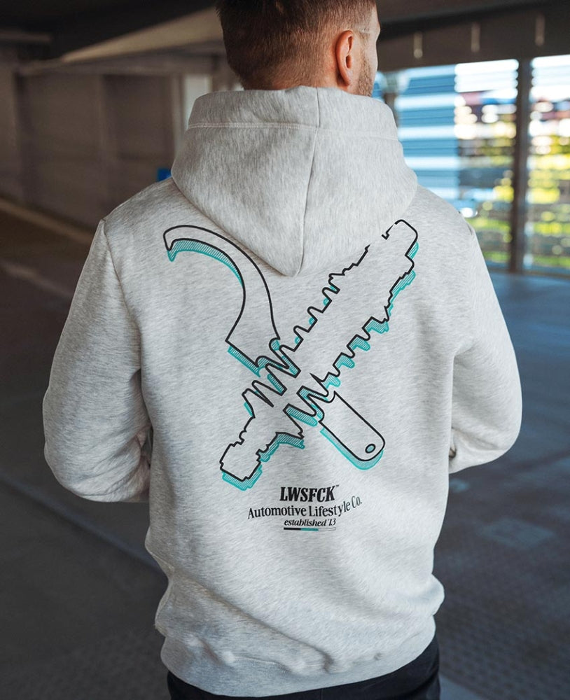 LWSFCK® LIMITED CREW HOODIE GREY