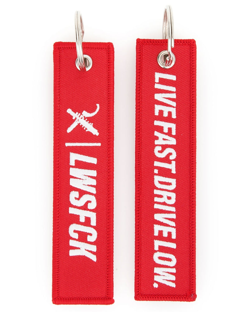 LWSFCK® Crew Flight Tag Keychain Red