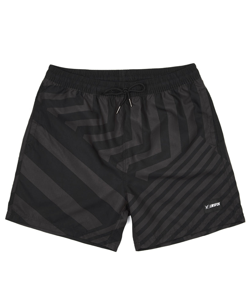 LWSFCK® DAZZLE SWIMSHORTS - BLACK GREY