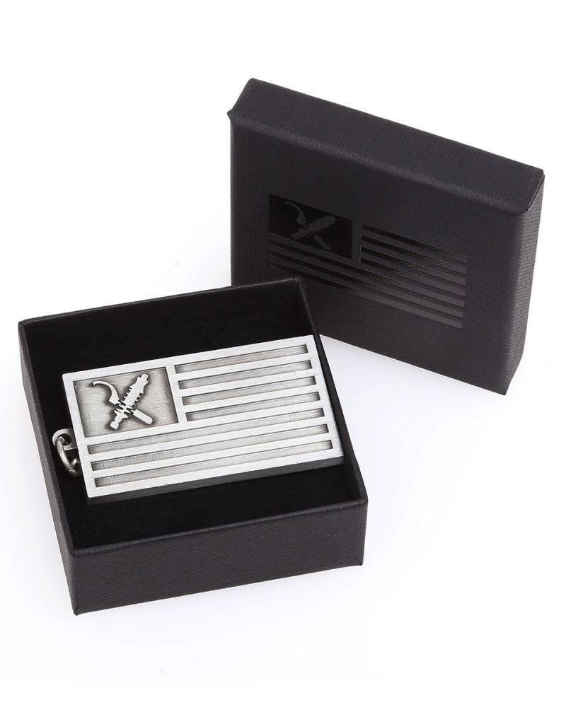 LWSFCK® Metal Keychain - Static Flag