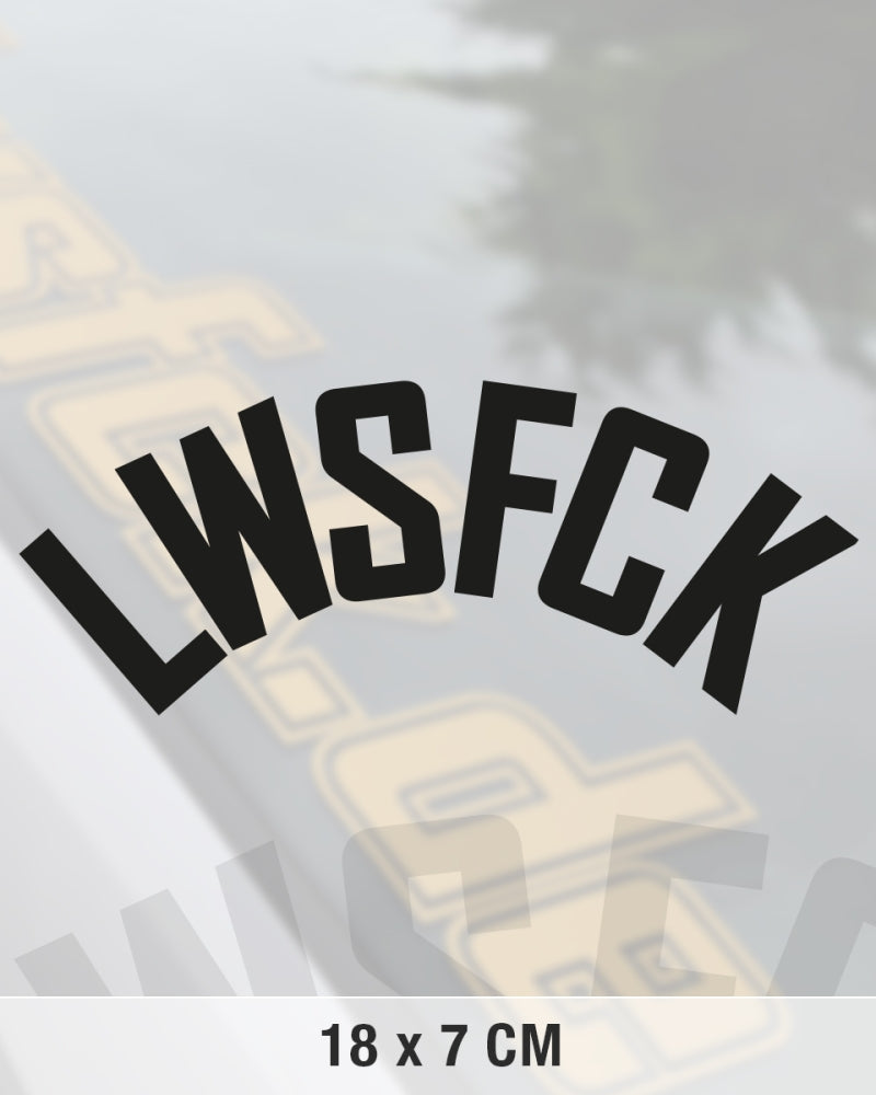 LWSFCK Curved Aufkleber 18 x 7 cm