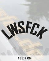 LWSFCK Curved Aufkleber 18 x 7 cm