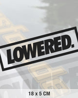 Lowered Rectangle Aufkleber 18 x 5 cm