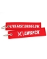 Preview: LWSFCK® Crew Flight Tag Keychain Red