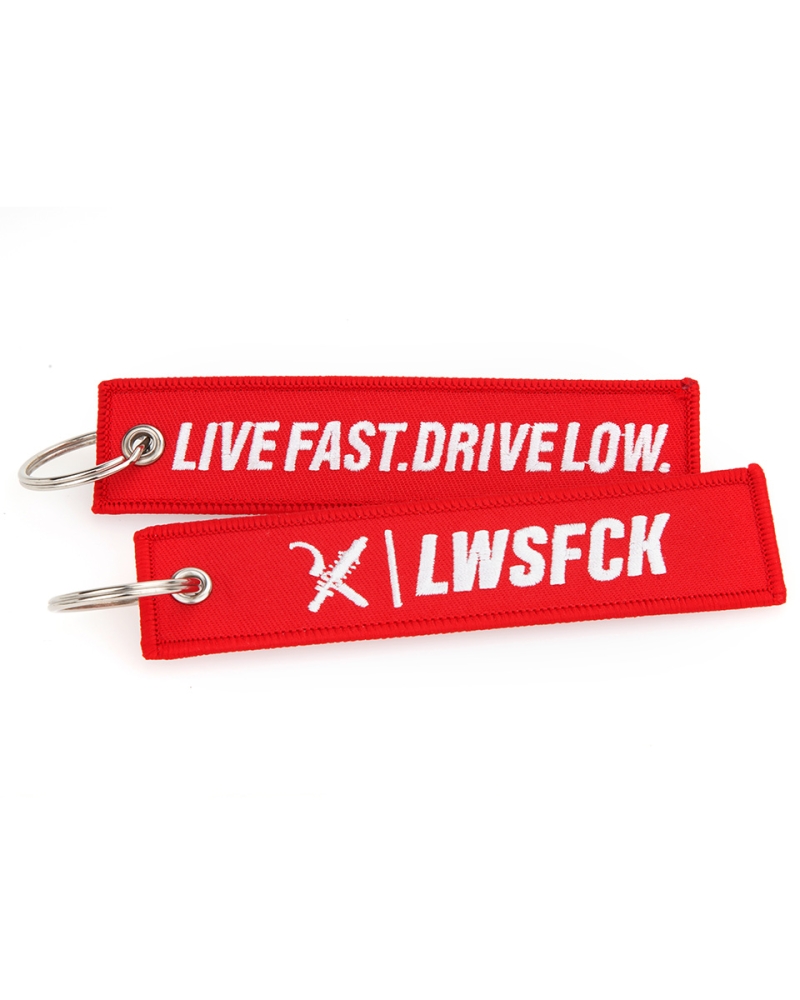 LWSFCK® Crew Flight Tag Keychain Red