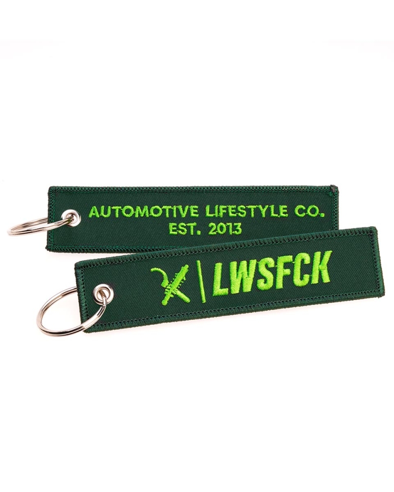LWSFCK® Crew Flight Tag Keychain Green