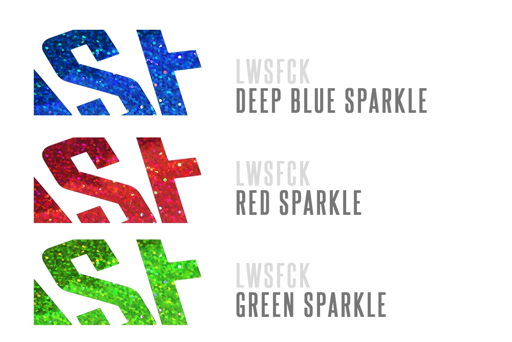 LWSFCK CURVED XXL AUFKLEBER 40 CM - Sparkle Edition