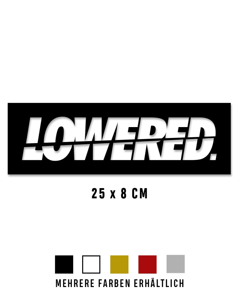 LOWERED Medium Sticker - 25 CM