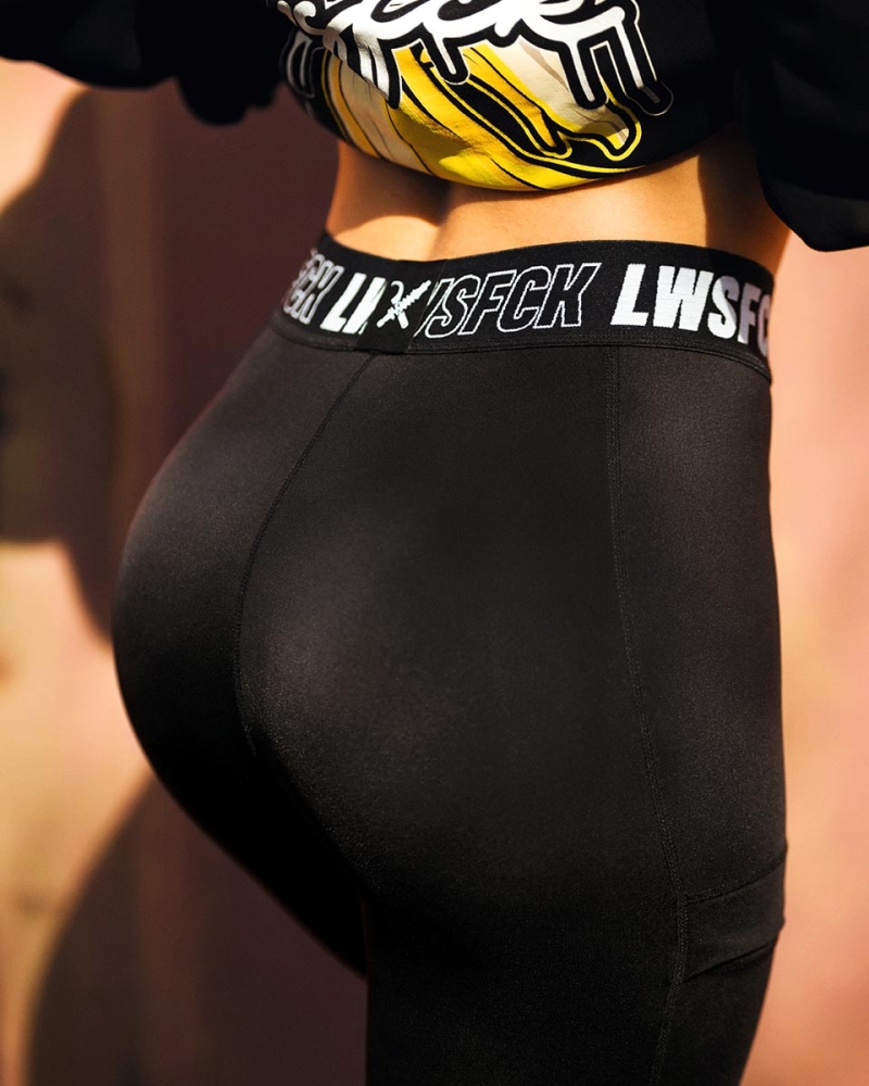 LWSFCK® BLACK CREW LEGGINGS